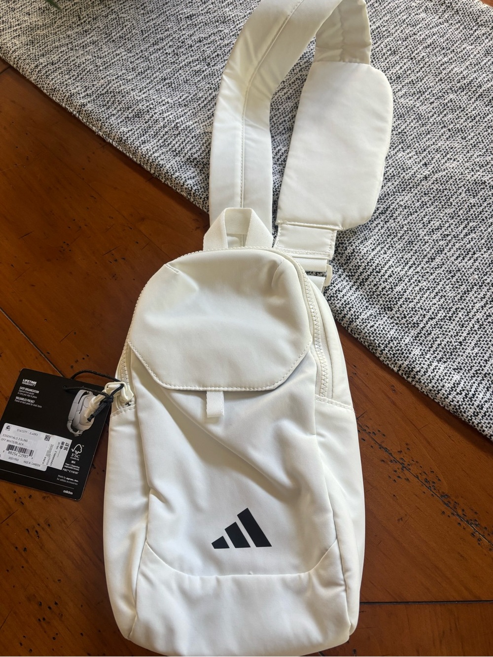 adidas White Sling Crossbody Bag -NWT